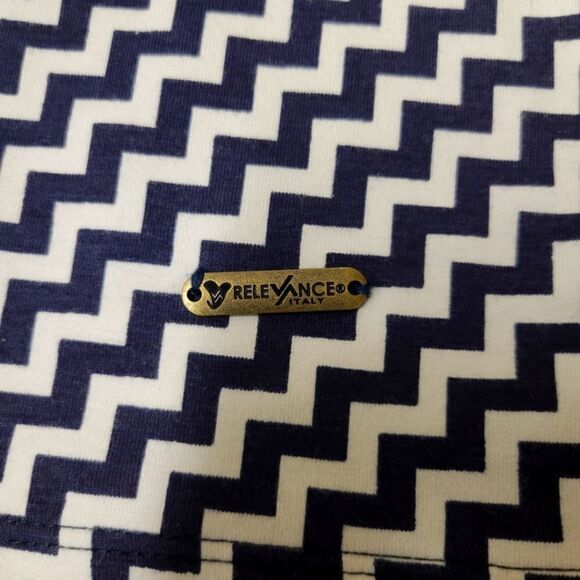 Imported Italian Chevron Mini Dress - Picture 4 of 6